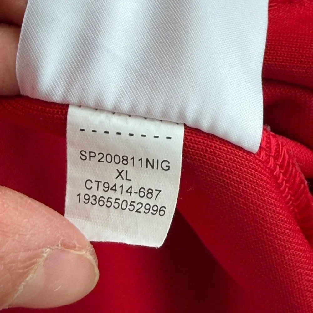 Nike Jordan JUMPMAN Logo CLASSICS TRACK JACKET Gym Red Men XL Full‎ Zip